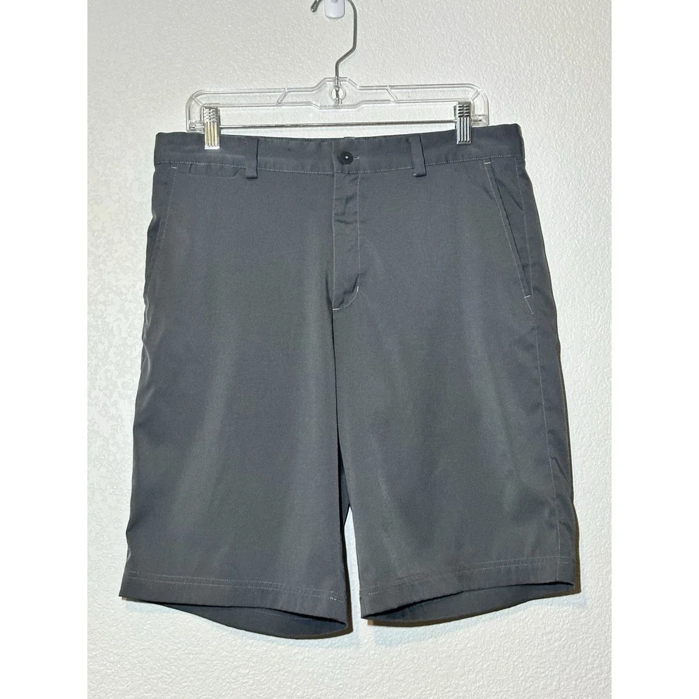 Nike Golf Tour Performance Dri-FIT Gray Flat Front Shorts Mens 32 Golf - Picture 1 of 3